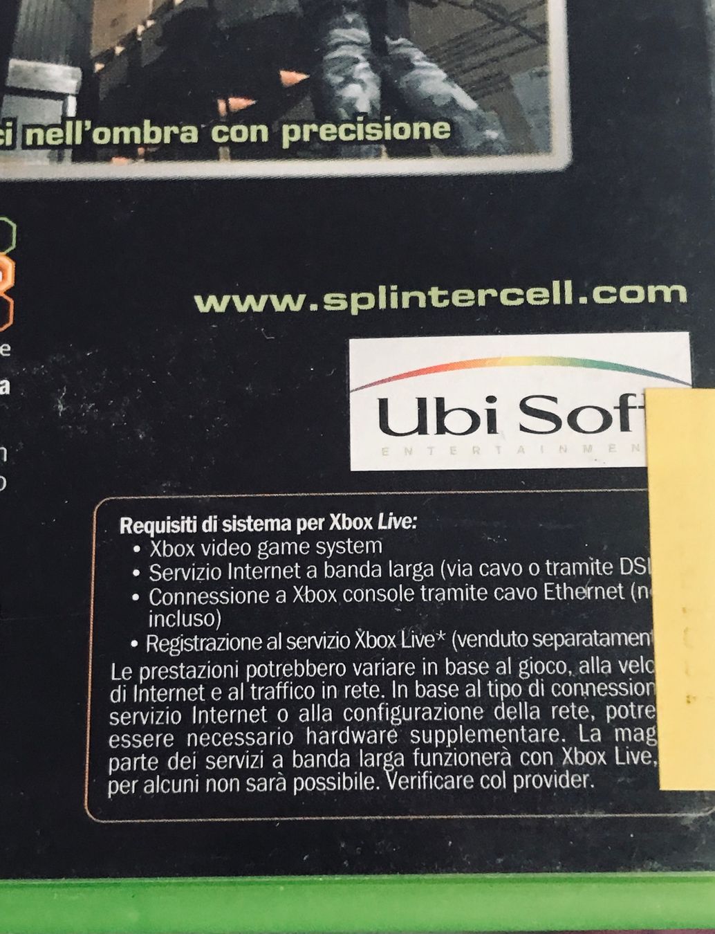 Microsoft Giochi: XBOX (CLASSICS) TOM CLANYS SPLINTER CELL - ITALIENISCH – Usato da Buchs AG venduto da fischli610 6