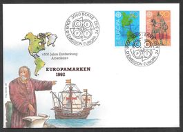 FDC Serie 826 - 827 ET Bern 24.3.1992 schön illustriert