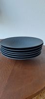 6x Villeroy & Boch Manufacture Rock Speiseteller Schwarz
