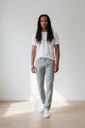 Wrangler Pantalon homme gris clair
