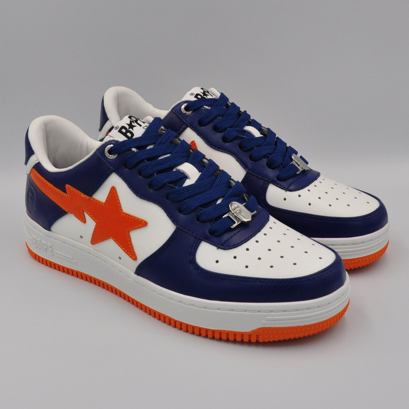 Bape Scarpe da uomo: Bapesta Blue Orange 42.5 – Nuovo e nell'imballaggio originale da Bern venduto da SneakerheavenLT
