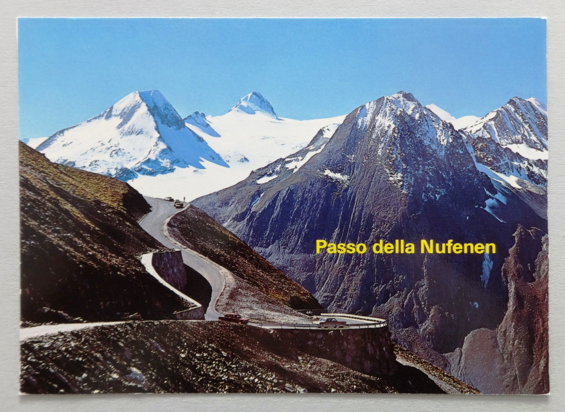 Cartoline postali: Nufenenpassstrasse - Passo della Nufenen – Usato da Fétigny venduto da Billy2miny