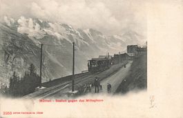 Mürren BE Bahn Station Zug