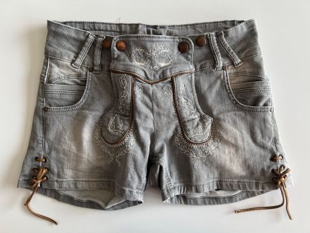 hangOwear Damen Jeans Shorts Trachtenshorts Damenshorts XS