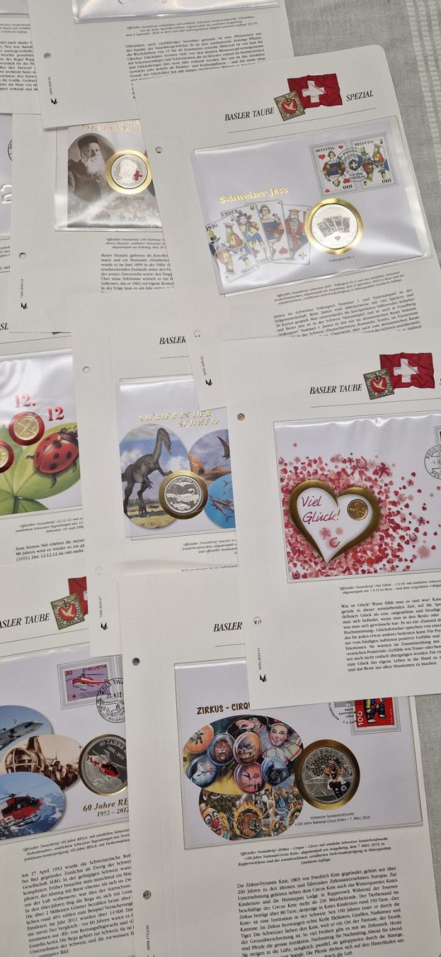 Tutti le monete: ERSTTAGSBRIEF MÜNZEN BASLER TAUBE – Usato da Bilten venduto da Mic2022 1