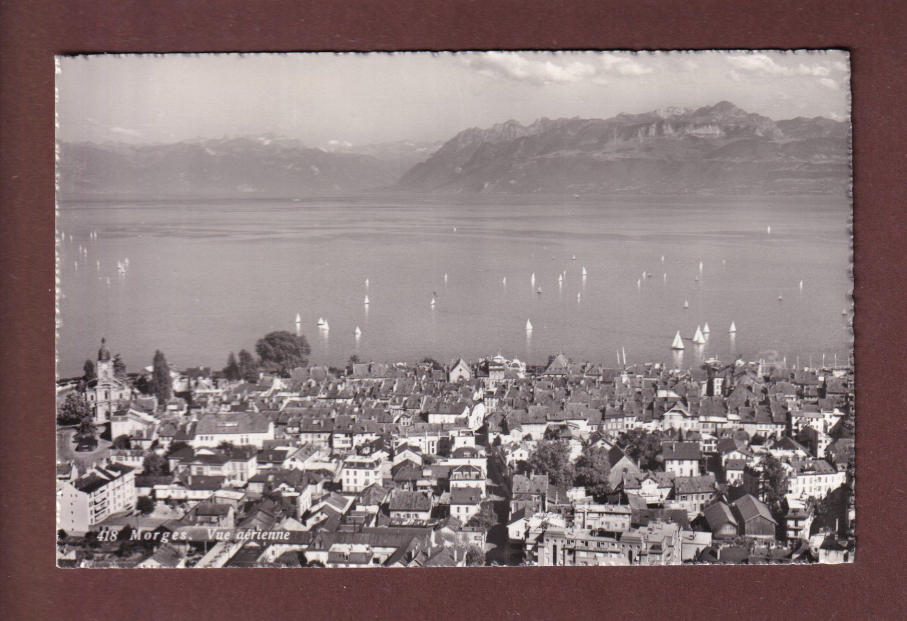 Cartoline postali: MORGES - Vue aérienne – Usato da Pully venduto da nicecards-shop