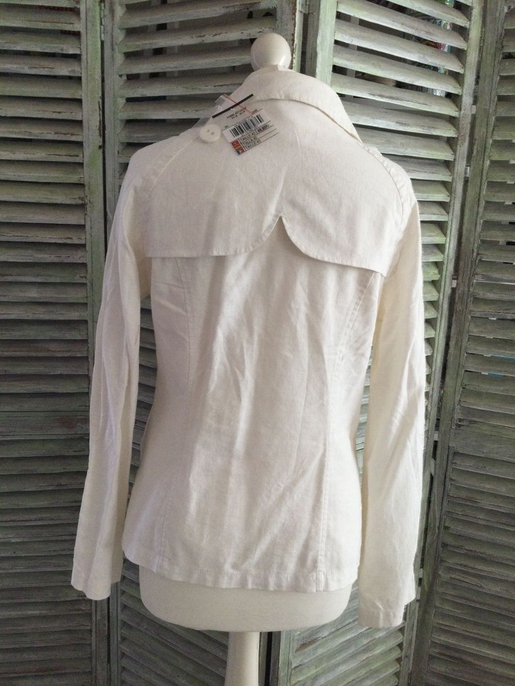 Jacken: Veste blanche 55% lin NEUF – Neu und originalverpackt aus Agiez von chouchanelle 2