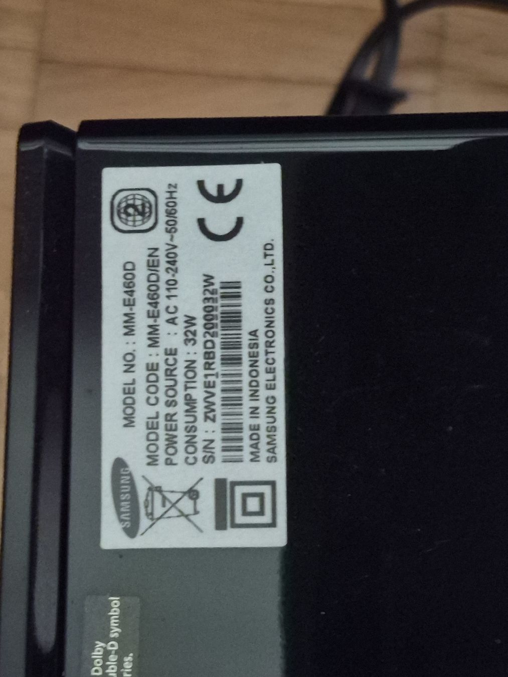 Samsung Haut-parleurs: Samsung MM-E460D Stereoanlage  – D'occasion à Kilchberg ZH par F27081987 4