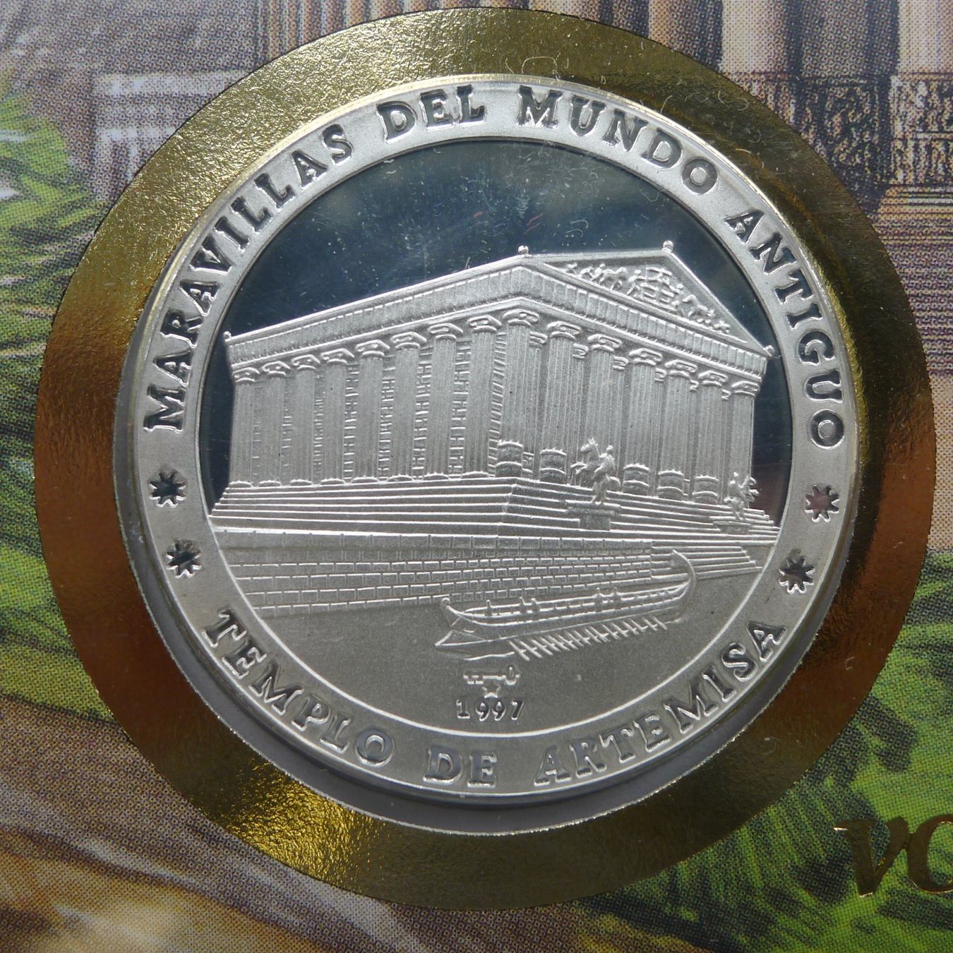Tutti le monete: 1997, Numisbriefe "Weltwunder der Antike" mit 7 Silbermünzen – Usato da Sursee venduto da Luzernerraute 4