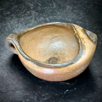 Ancienne coupe en terre cuite de style Précolombien Maya
