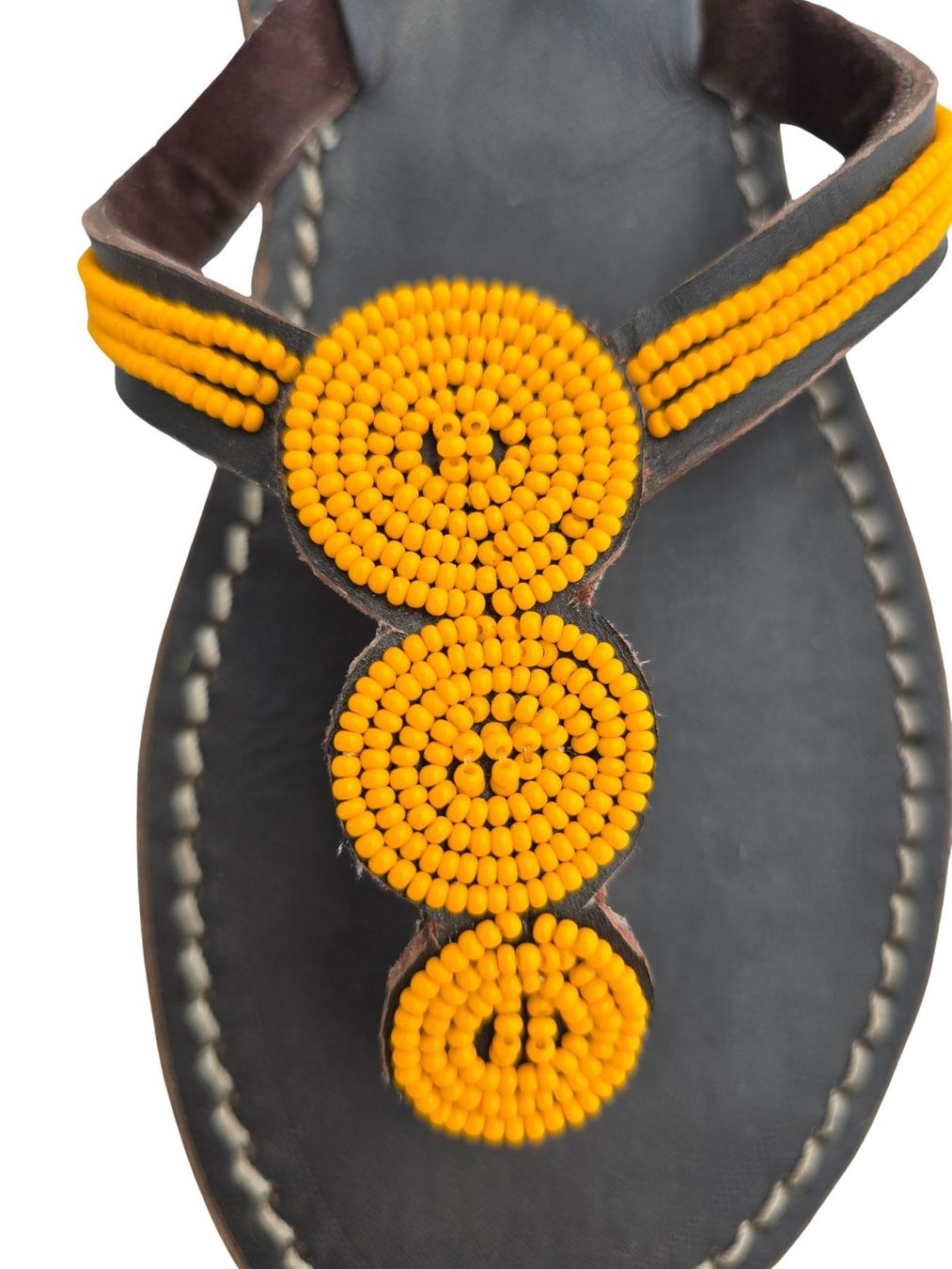 Scarpe da donna: Handgemachte Leder-Sandalen - Gelb 39 – Nuovo e nell'imballaggio originale da Brione s. Minusio venduto da Littleninja 1