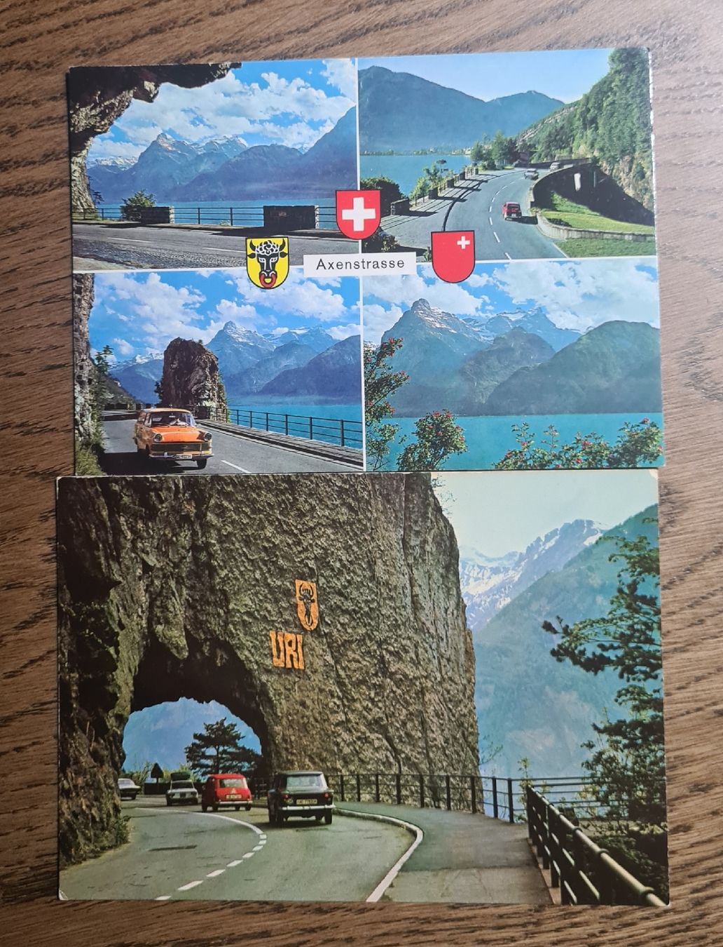 Cartoline postali: Axenstrasse, 2 ungelaufene Karten – Usato da Ebikon venduto da Donar50