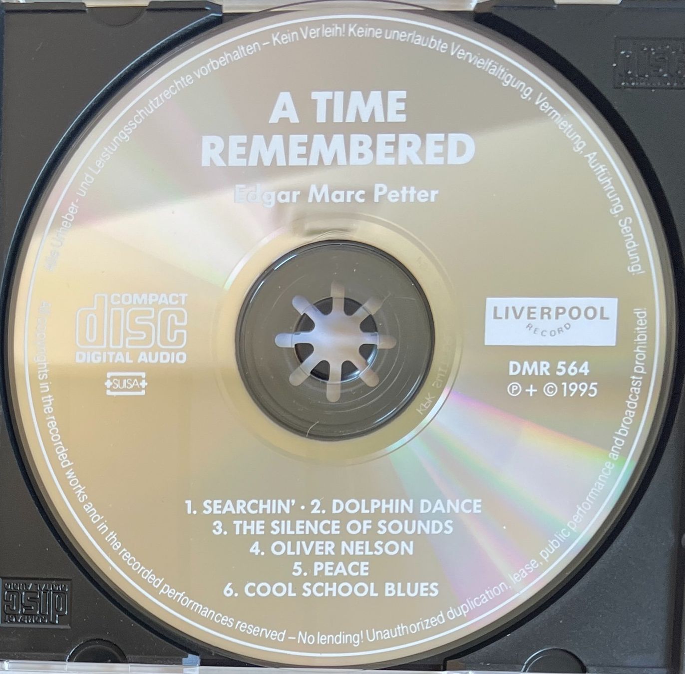 CD: EDGAR MARC PETTER / Time Remembered – Usato da Bischofszell venduto da kustavi 2