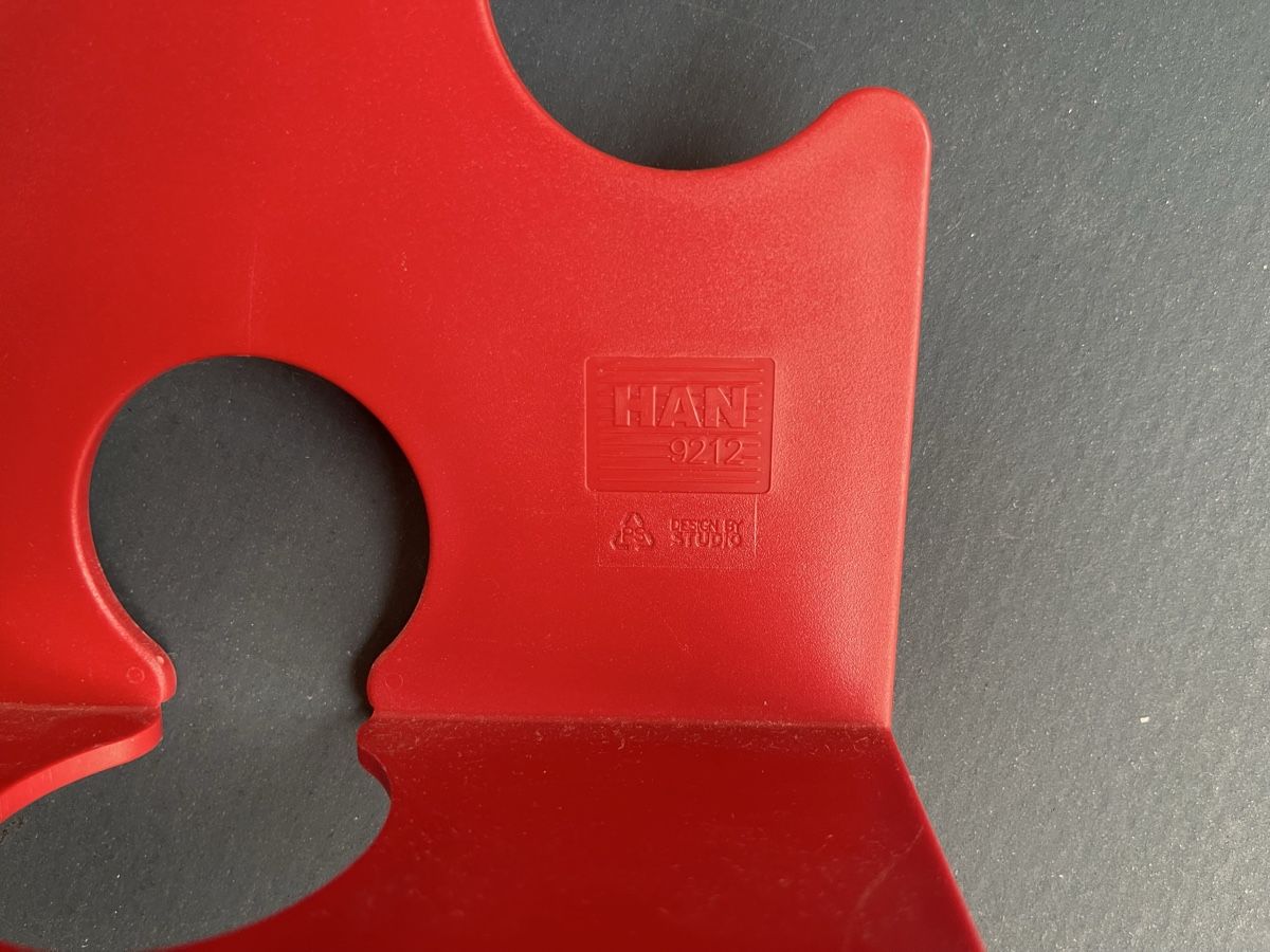 Altro in Decorazioni & Accessori: 4 Buchstützen rot Puzzle Design – Usato da Bonstetten venduto da usgsuechts_vintage 3