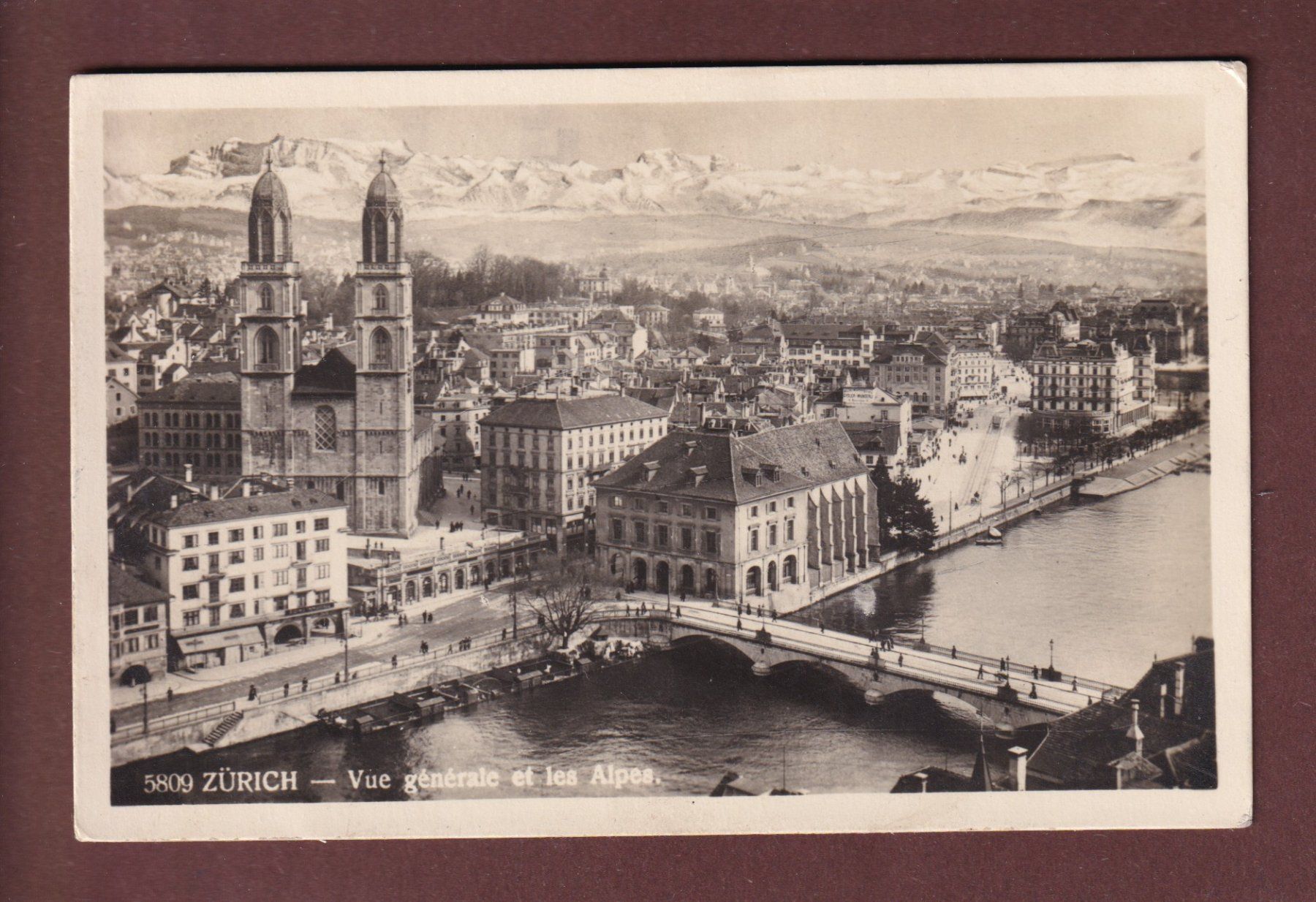 Cartoline postali: ZÜRICH - Teilansicht - 1928 – Usato da Pully venduto da nicecards-shop
