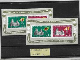 2 Blöcke 1955 mit Falz Kat: CHF 80.-