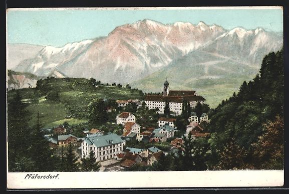Ansichtskarten: Pfäfers, Blick nach Pfäfersdorf und zu – Gebraucht aus Berlin von bartko-reher