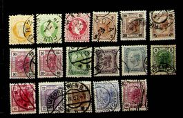 AUTRICHE TIMBRES OBLITÉRÉS ANCIENS 1867-1906. /T428