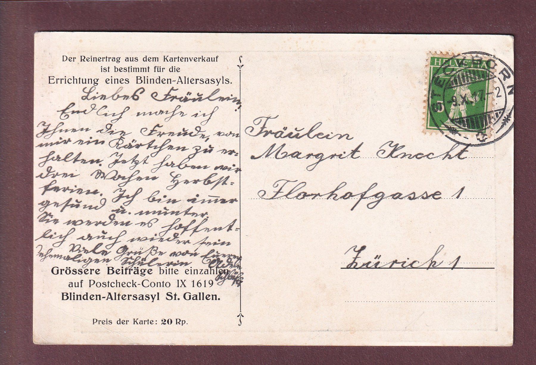 Ansichtskarten: MELCHTAL-GRUPPE - 1917 // Eckbug // – Gebraucht aus Pully von nicecards 1