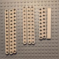 Lego 9x Lochbalken dick weiss