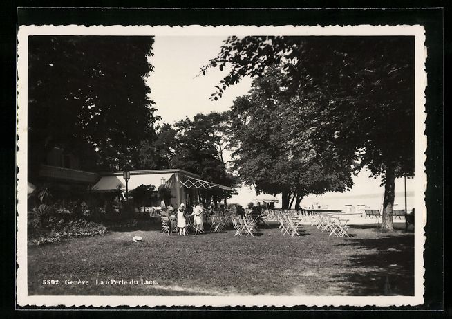 Cartoline postali: AK Genève, La Perle du Lac, Restaurant – Usato da Berlin venduto da bartko-reher