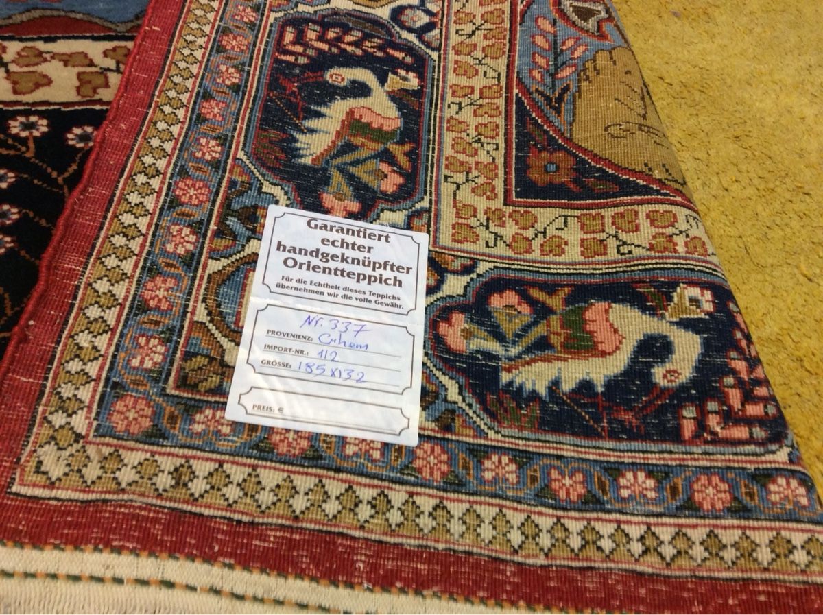 Tappeti: Wunderschöner Bildteppich, echter Ghom aus Persien! N 337 – Usato da Zürich venduto da Hemmat 8