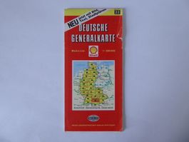 Deutsche Strassenkarte, Shell, Gebiet Blatt 22