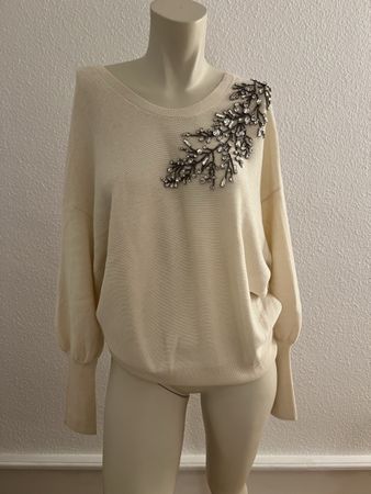 Festlicher ba&sh Pullover mit Strassapplikation Gr.S