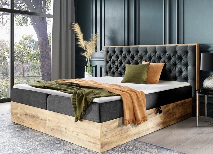 Letti: Boxspringbett mit Bettkasten und Topper 180x200 – Usato da Berg TG venduto da Jasin_97