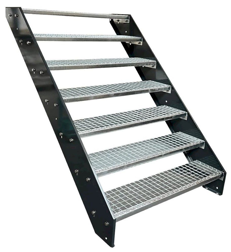 Altro: Stahltreppe 7 Stufen 80x133cm anthrazit – Nuovo e nell'imballaggio originale da Bottighofen venduto da zaap