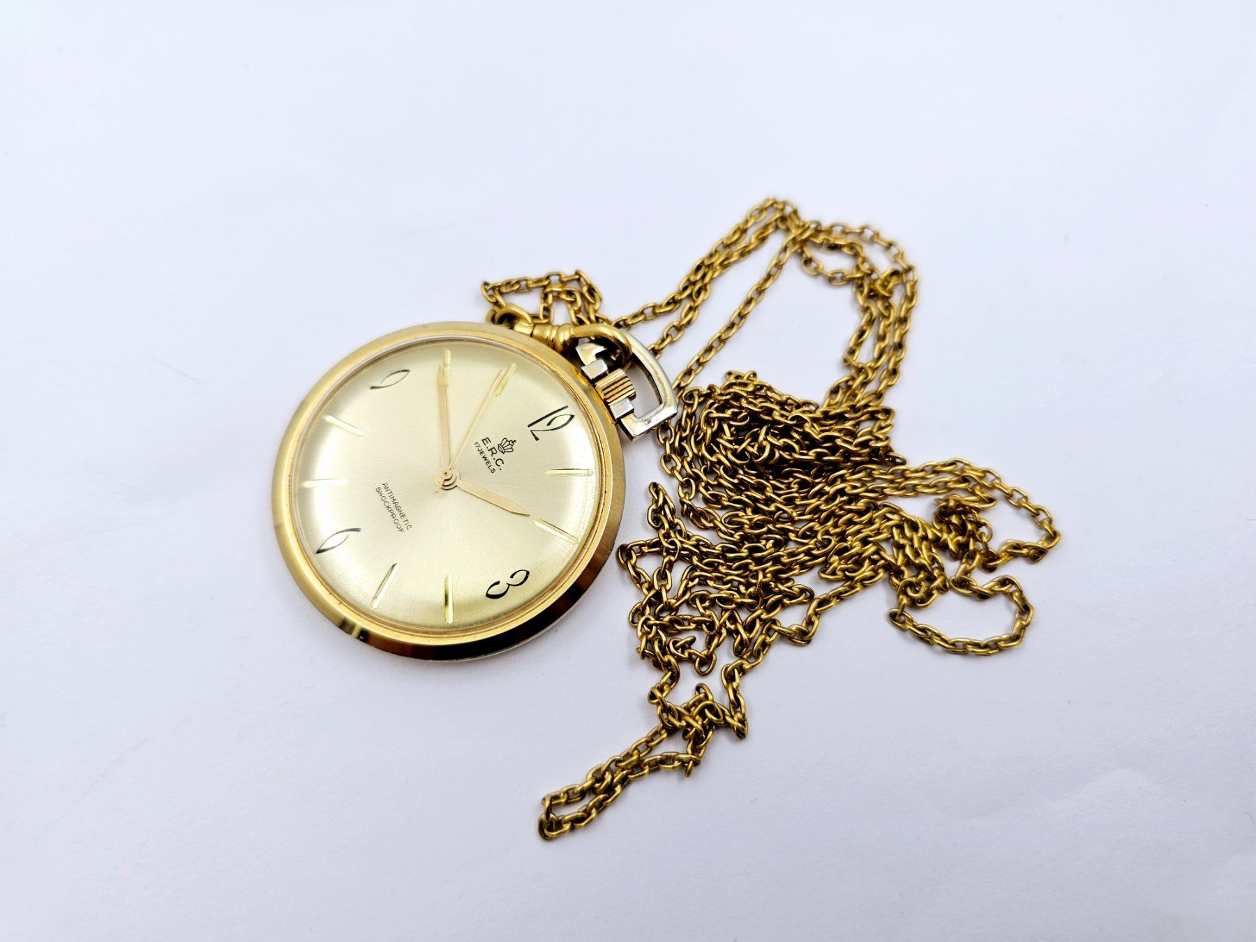 Orologi: E.R.C. Taschenuhr mit Kette Handaufzug – Usato da Bassersdorf venduto da AnkerWatch 5