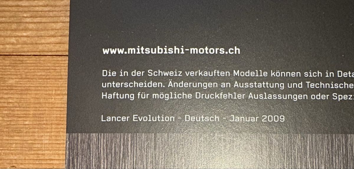 Mitsubishi Documenti: Mitsubishi Lancer Evolution Prospekt - Rarität! 2009 – Nuovo (secondo la descrizione) da Freienstein venduto da Golfbueb 5