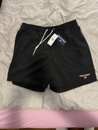 Polo Sport Badehose, Schwarz, Neu mit Etikett, Grösse XL