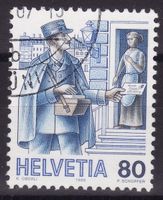 SBK-Nr. 741 (Postbote einst, fluoreszierendes Papier 1987)