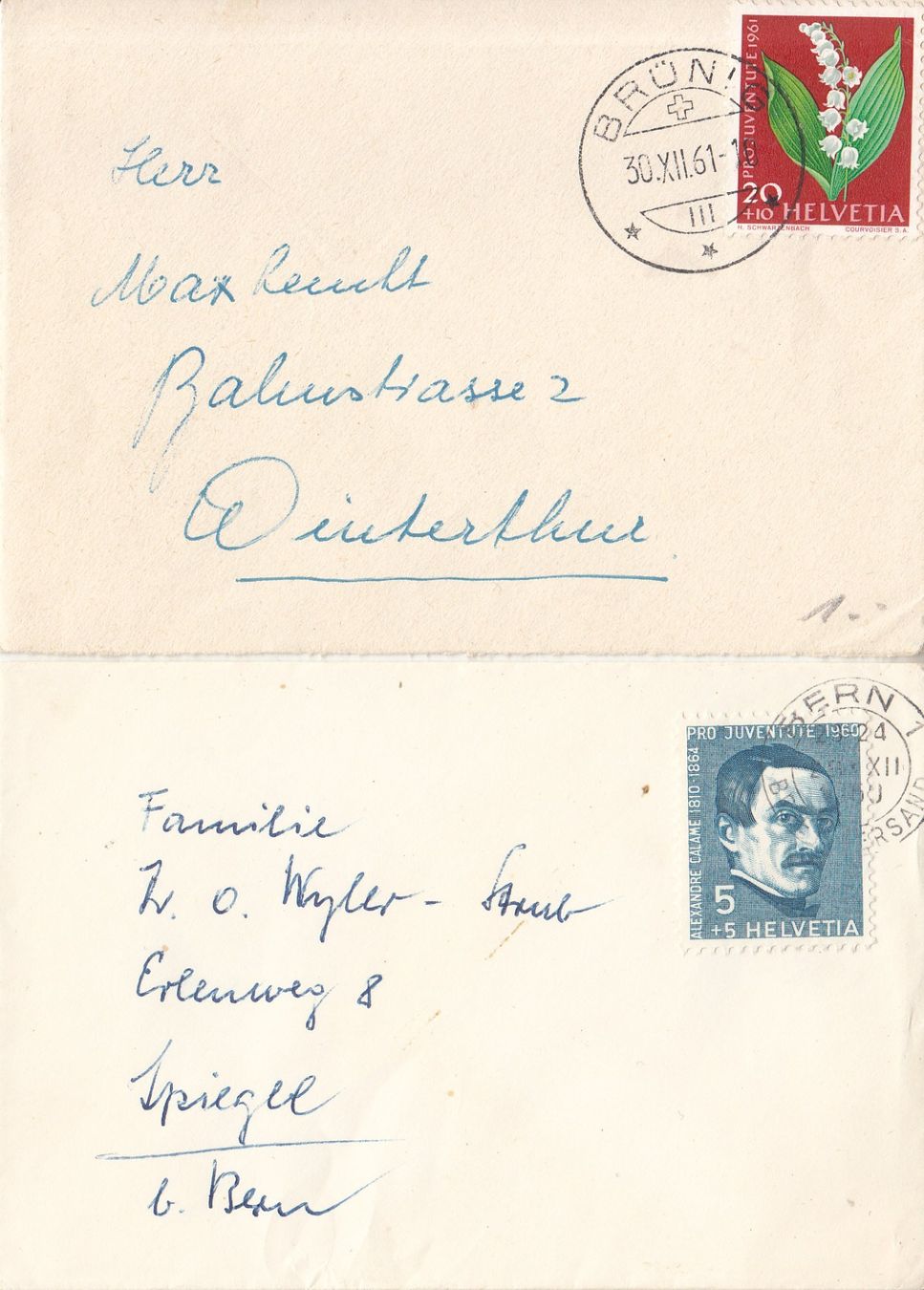 Alle Briefmarken: Pro Juventute 34 Bedarfsbriefe 1960 - 1969 – Gebraucht aus Bürglen TG von StampGraf 9
