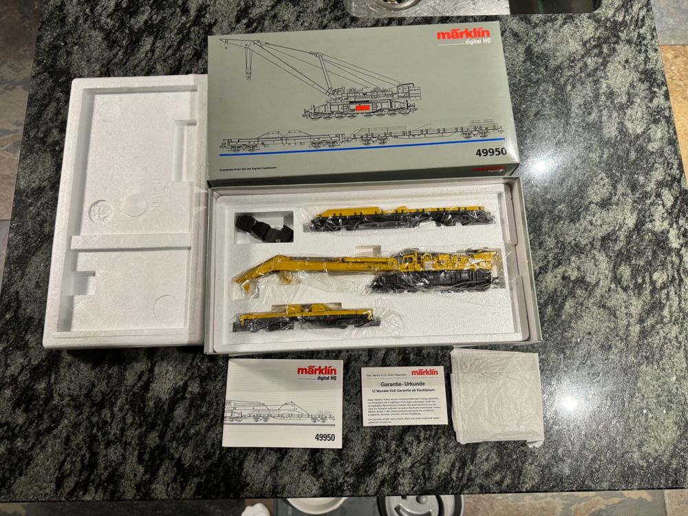 Märklin 49950 Kran-Set 3tlg. DB H0 WS Digital mit OVP NEU (Neu und ...