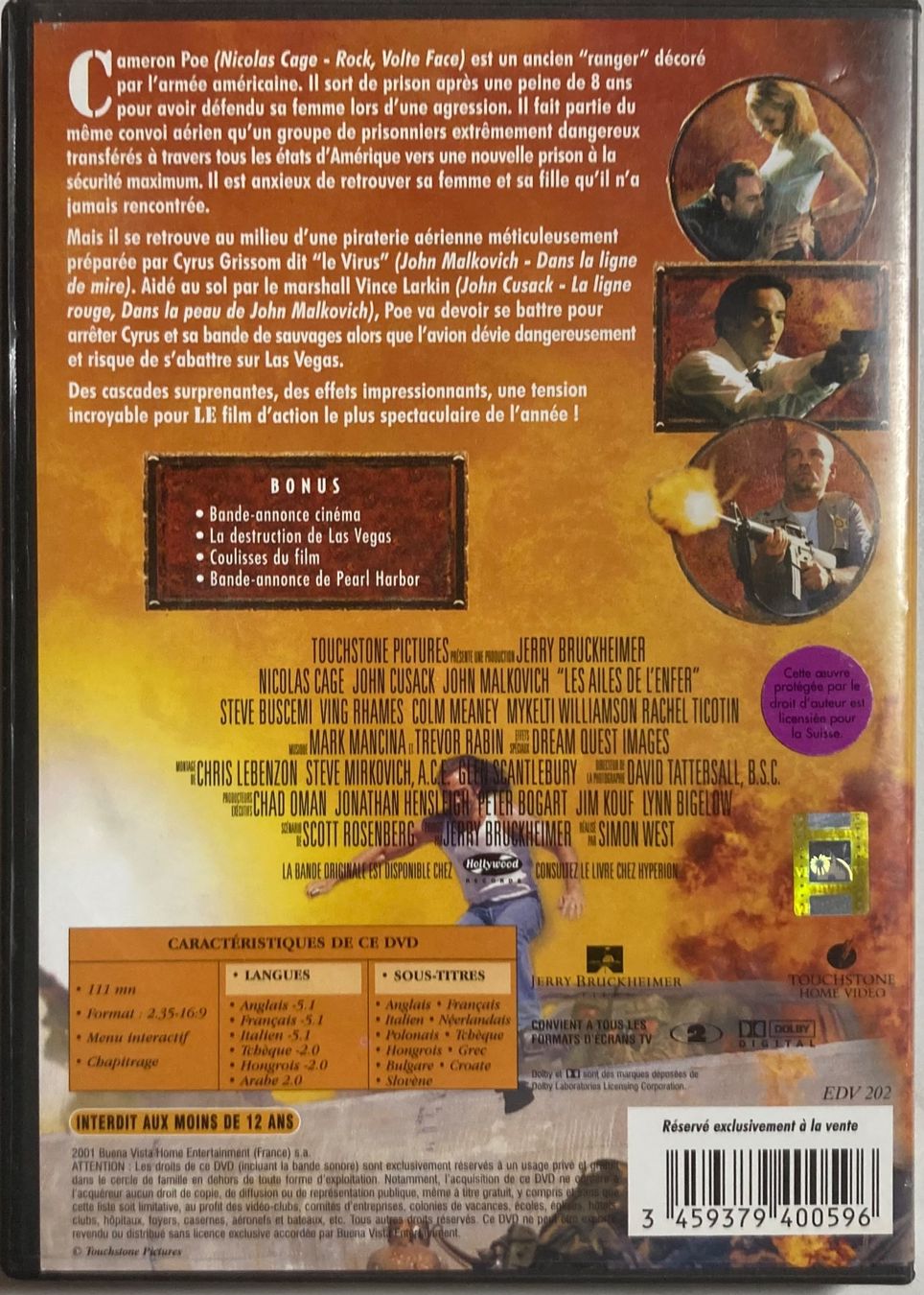 Alle DVDs: LES AILES DE L'ENFER – Gebraucht aus Poliez-Pittet von Newtown-Records 1