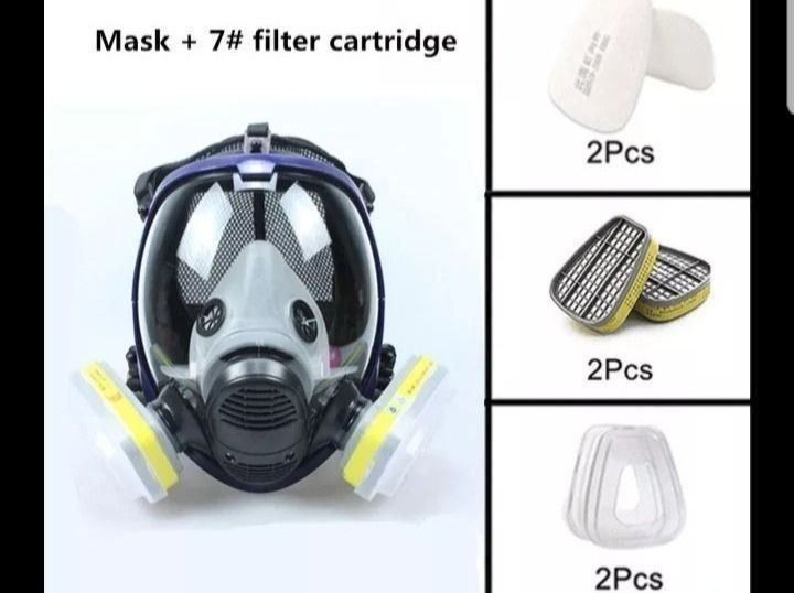 Masken: Atemschutz Gas Maske Staubdicht 7 Teilig – Neu und originalverpackt aus Biel/Bienne von 3dtm_Shop 1