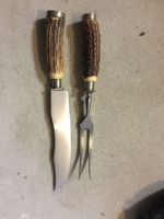 Sehr schönes Geweih Besteck / Messer Set