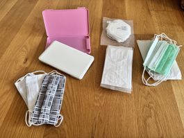 Diverse Schutzmasken-Sammlung: FFP2, Stoffmasken & Box!