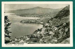 Montreux, Vue générale, gelaufen um 1948