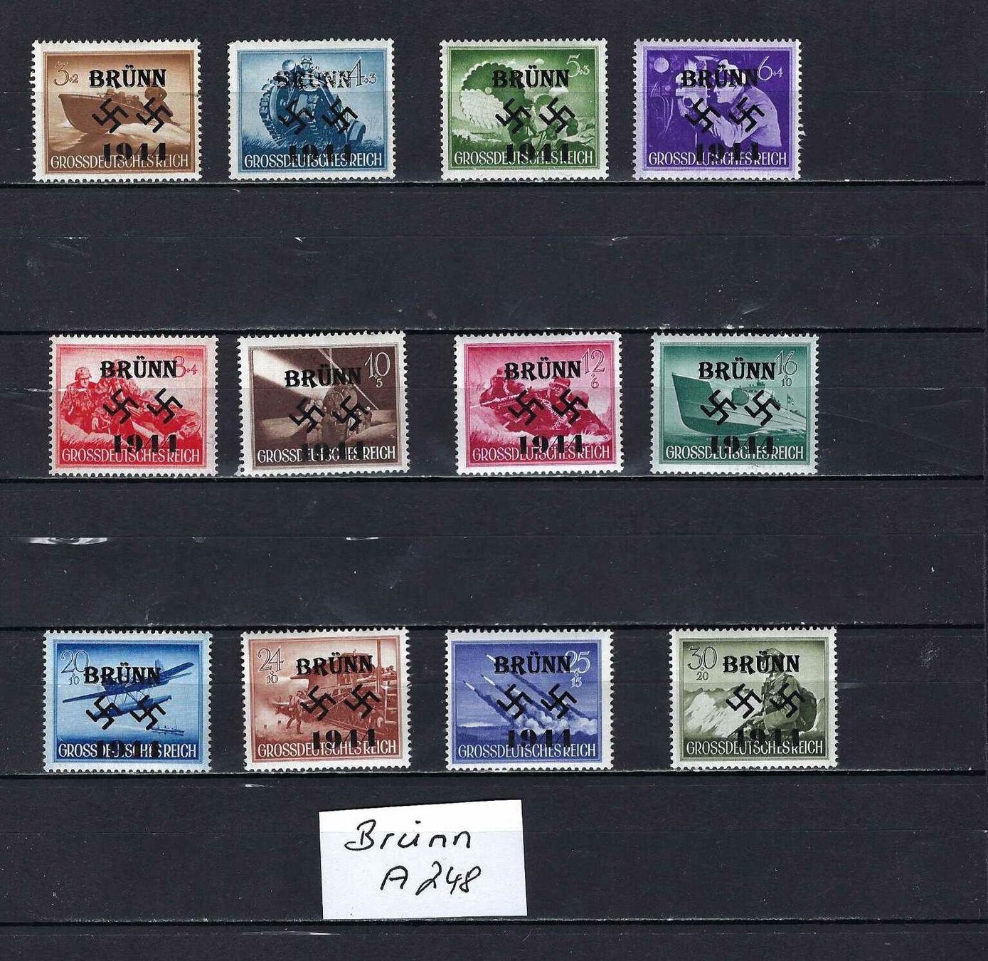 Alle Briefmarken: WKII Besetzung Brünn ** – Neu und originalverpackt aus Altstätten SG von Nandodax