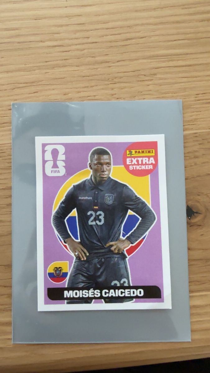 Panini Carte collezionabili: Panini WM 2026 Sticker Moises Caicedo Ecuador Extra – Nuovo e nell'imballaggio originale da Strengelbach venduto da Grazi011