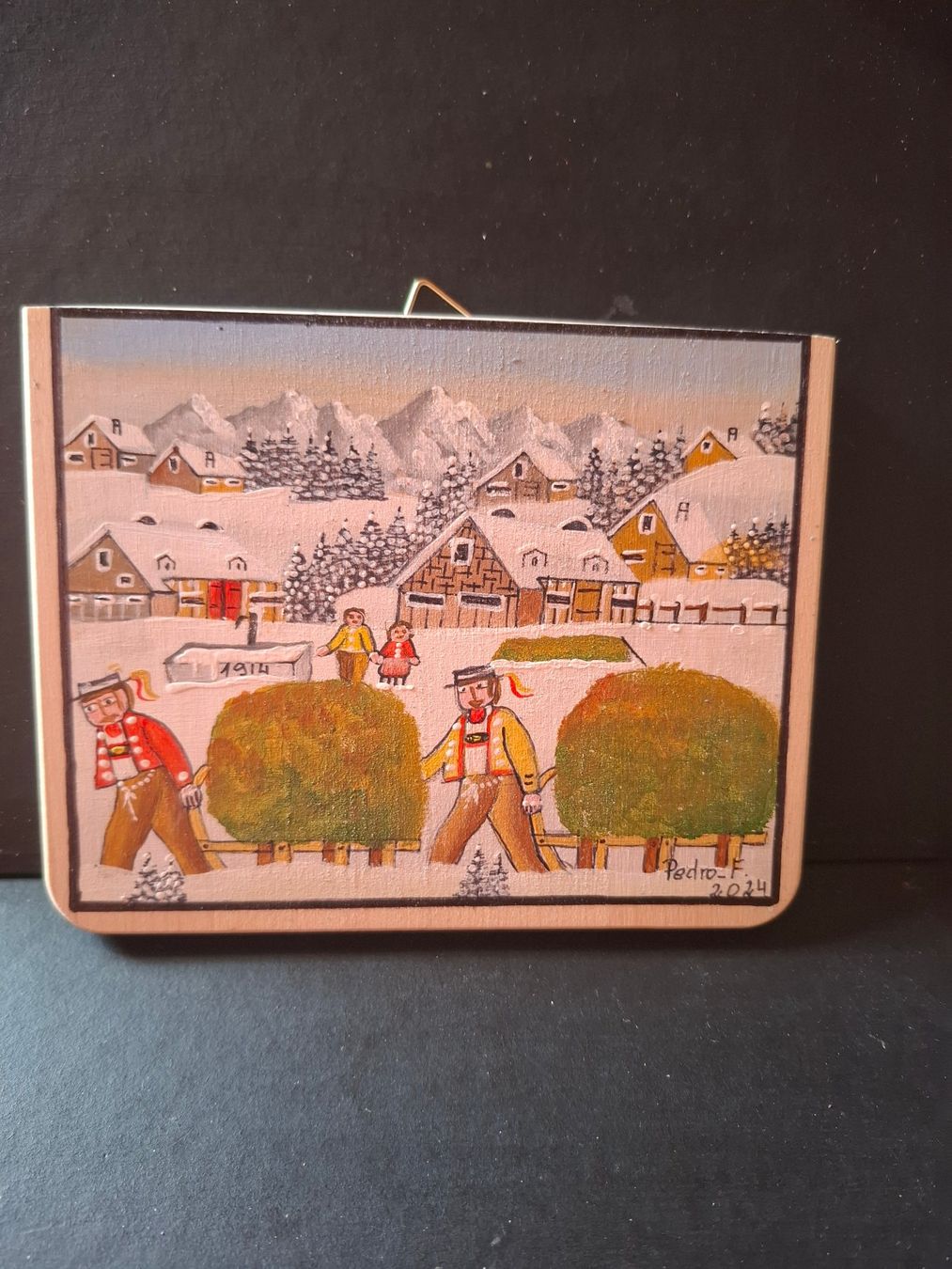 Tableaux: Wunderschöne Winter Mini Bild  ** 52 – D'occasion à Zürich par Soragno50