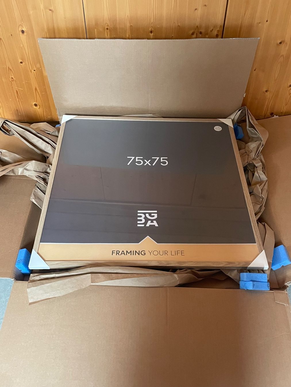 Bilderrahmen: Bilderrahmen Imitation Eiche 75x75 cm neu – Neu und originalverpackt aus Niederhelfenschwil von eve_bn7s 4