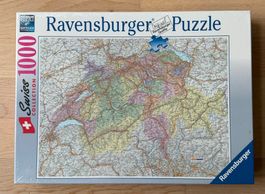 Ravensburger Puzzle 1000 Teile Schweizerkarte - Neu & Sealed