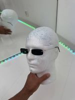 dünne vinatage sonnenbrille schwarz