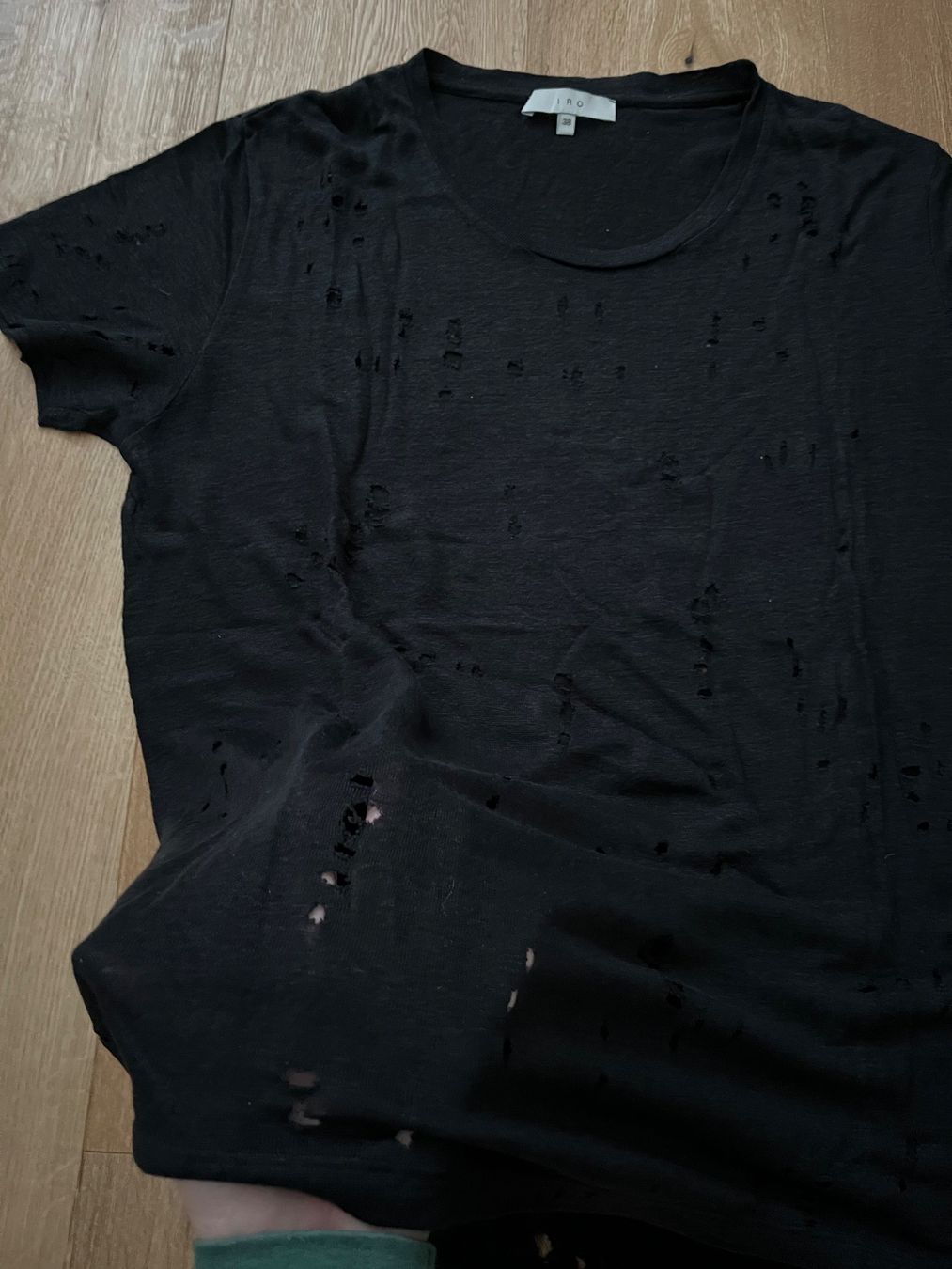 Iro T-shirt: IRO Clayd Leinentshirt, Gr. 38 – Usato da Interlaken venduto da fbnscl 1