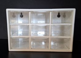 Schubladenbox mit 9 Schubladen, Wandmontage möglich