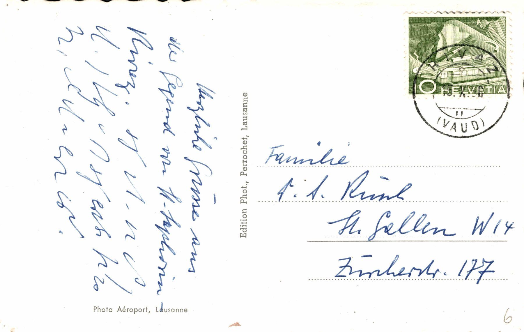Cartoline postali: St. Saphorin - vu d'avion – Usato da Bronschhofen venduto da Astore 1